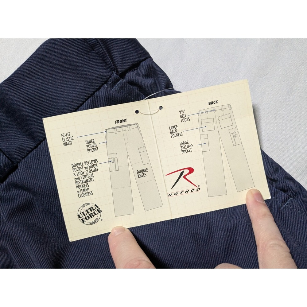 ROTHCO Women Size 14 Navy Blue Cotton Poly E.M.T. Pants NEW - Picture 13 of 16